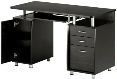 Techni Mobili Complete Workstation Computer Desk with Storage, Espresso