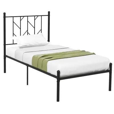 Platform Bed Frame with Sturdy Metal Slat Support