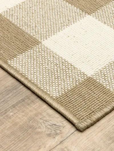 Marina 2'5" x 4'5" Tan Rug