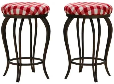 Country Style Industrial Bar Stools, Set of 2