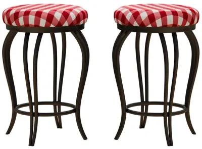 Country Style Industrial Bar Stools, Set of 2