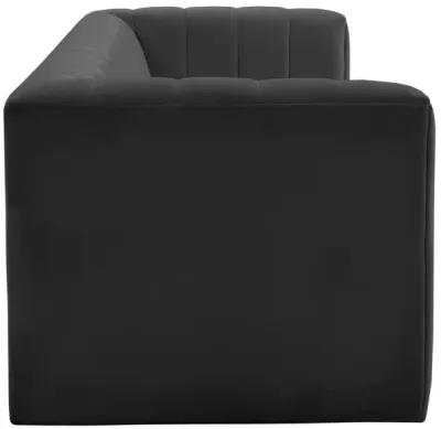 Norah Black Velvet Sofa