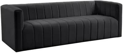 Norah Black Velvet Sofa