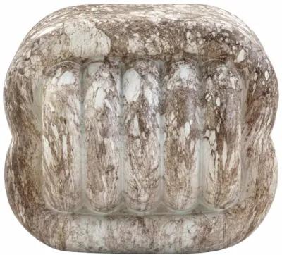 Love Knot Grey Faux Marble Indoor / Outdoor Accent Stool