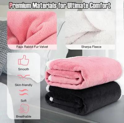 Electric Heated Blanket Throw with 10 Heat Settings