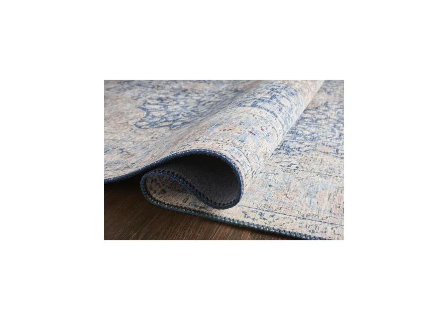 Layla LAY07 Blue/Tangerine 7'6" x 9'6" Rug