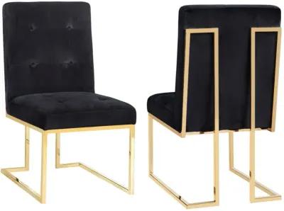 Akiko Velvet Chair - Set of 2