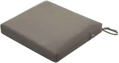 Classic Accessories Ravenna Seat Cushion, 21"W x 19"D x 3"Thick, Dark Taupe