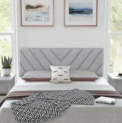 Linen Upholstered Headboard for Full and Queen Size Bed Frames-Gray