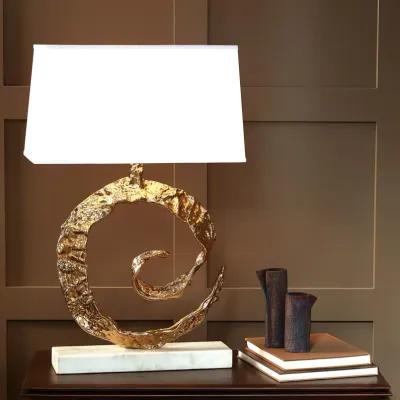 Swirl Lamp- Brass