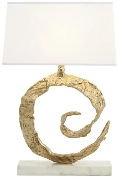 Swirl Lamp- Brass