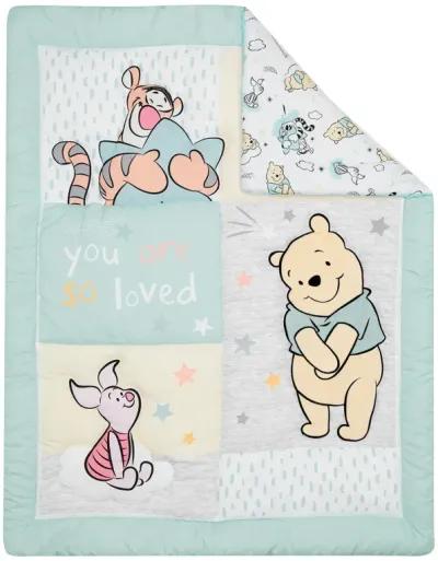 Lambs & Ivy Disney Baby Winnie the Pooh Hugs 3-Piece Nursery Crib Bedding Set