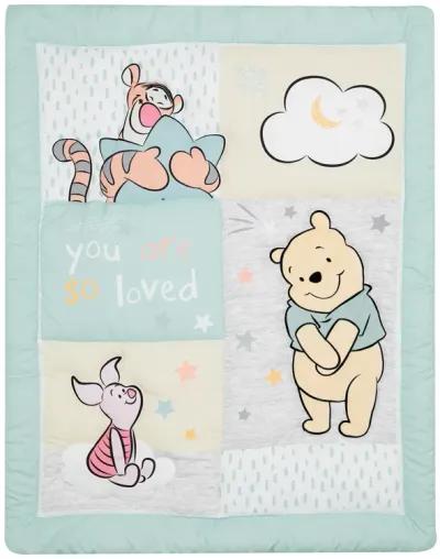 Lambs & Ivy Disney Baby Winnie the Pooh Hugs 3-Piece Nursery Crib Bedding Set