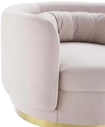 Relish Performance Velvet Swivel Chair