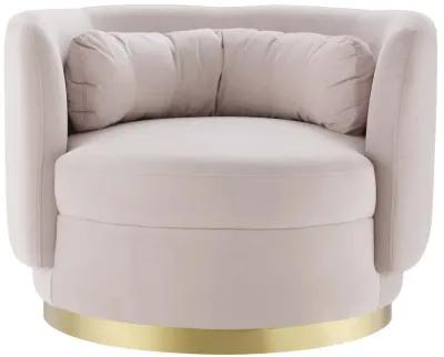 Relish Performance Velvet Swivel Chair