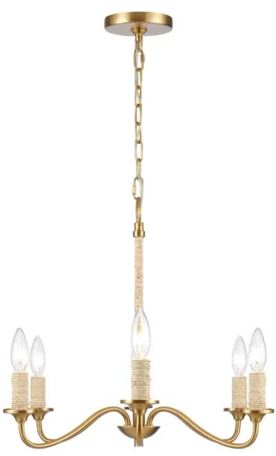 Abaca 32" Wide 6-Lt Chandelier