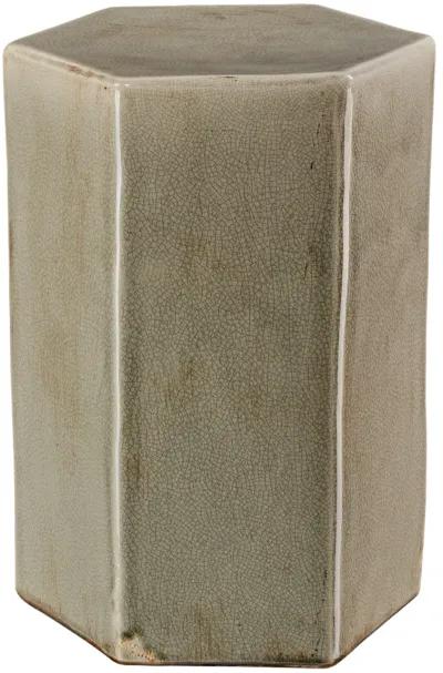 Porto Ceramic Indoor/Outdoor Side Table-Small, Gray