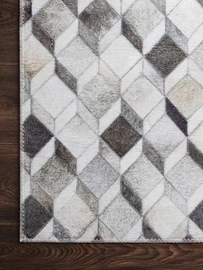 Maddox MAD02 Grey/Mocha 3'6" x 5'6" Rug