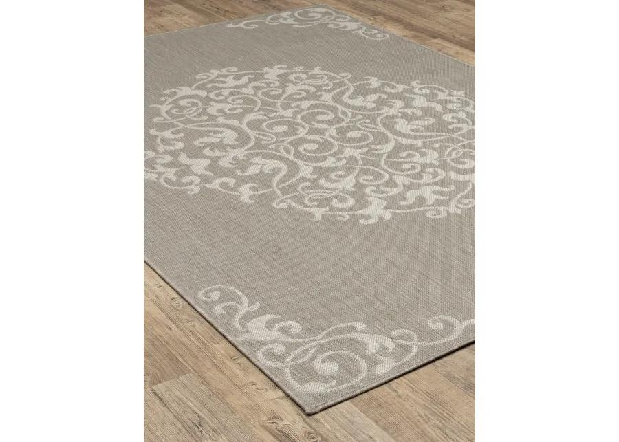 Portofino 5'3" x 7'3" Grey Rug