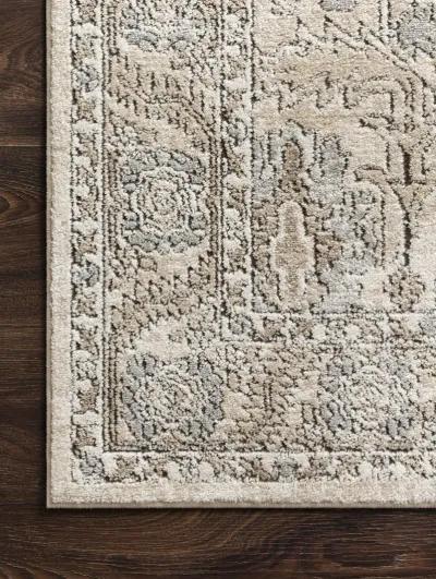 Teagan TEA03 Ivory/Sand 5'3" x 7'6" Rug