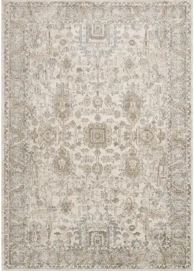 Teagan TEA03 Ivory/Sand 5'3" x 7'6" Rug