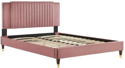 Modway - Zahra Channel Tufted Performance Velvet King Platform Bed