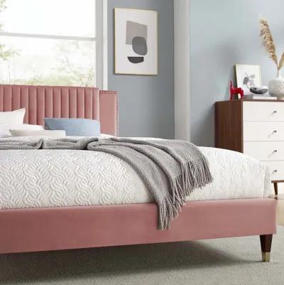 Modway - Zahra Channel Tufted Performance Velvet King Platform Bed