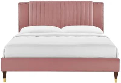 Modway - Zahra Channel Tufted Performance Velvet King Platform Bed