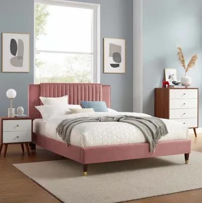 Modway - Zahra Channel Tufted Performance Velvet King Platform Bed