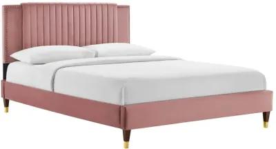 Modway - Zahra Channel Tufted Performance Velvet King Platform Bed