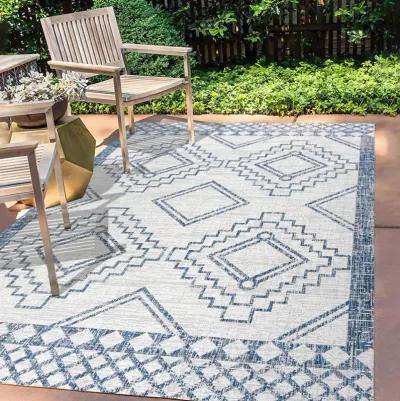 Marokko Diamond Tribal Medallion Indoor/Outdoor Area Rug