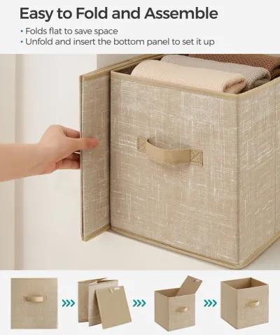 Non-Woven Fabric Storage Cubes with Double Handles