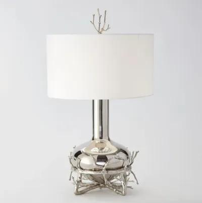 Fat Brass Twig Table Lamp