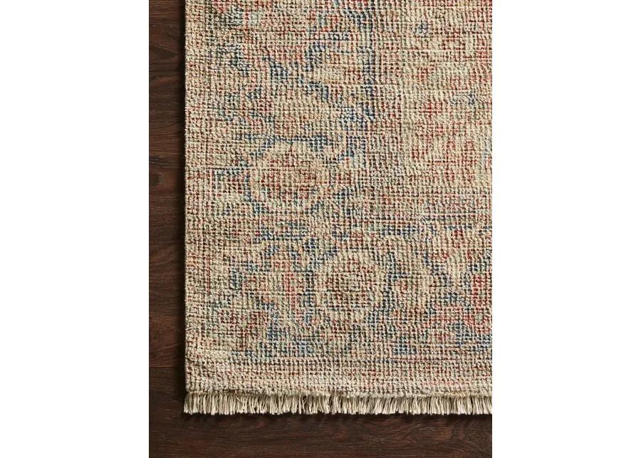 Priya PRY07 Brick/Navy 8'6" x 12' Rug