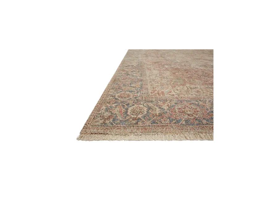 Priya PRY07 Brick/Navy 8'6" x 12' Rug