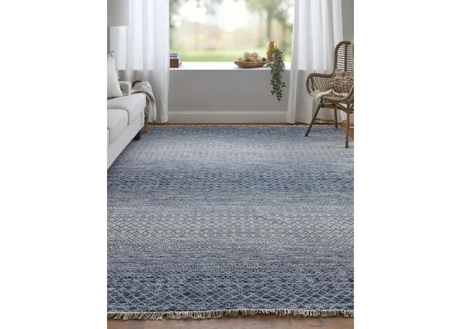 Branson 69BQF 2'6" x 10' Blue/Ivory Runner