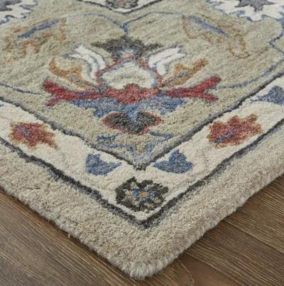 Rylan 8642F Ivory/Taupe/Blue 10' x 14' Rug