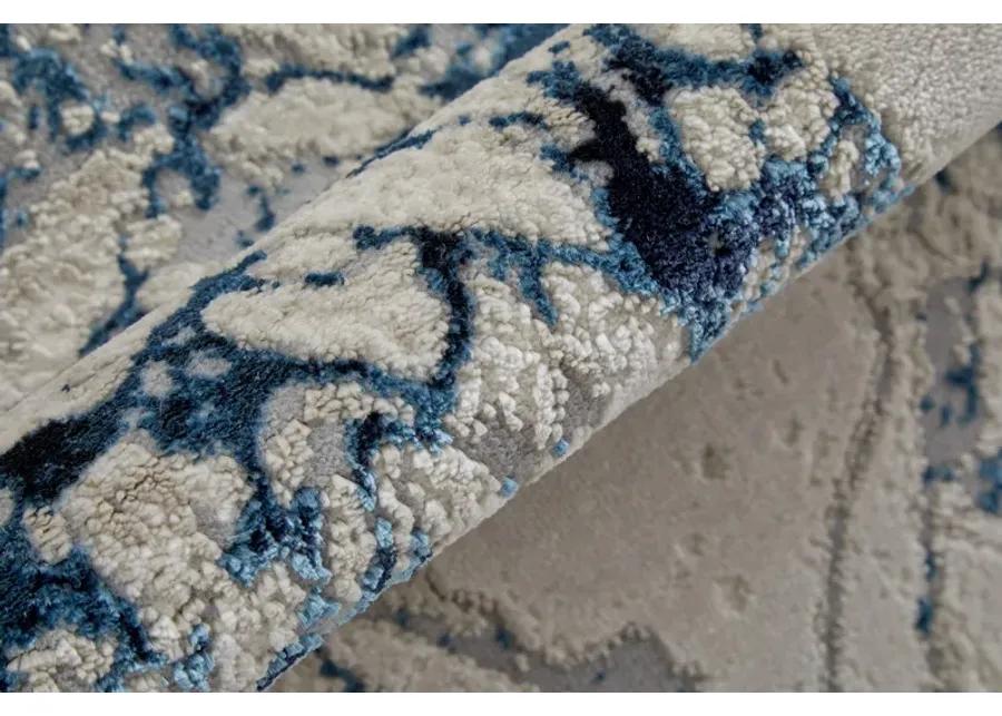 Indio 39GWF Ivory/Blue/Black 6'7" x 9'6" Rug