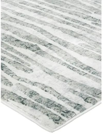 Atwell 3218F 2'8" x 8' Gray/Green/Ivory Runner