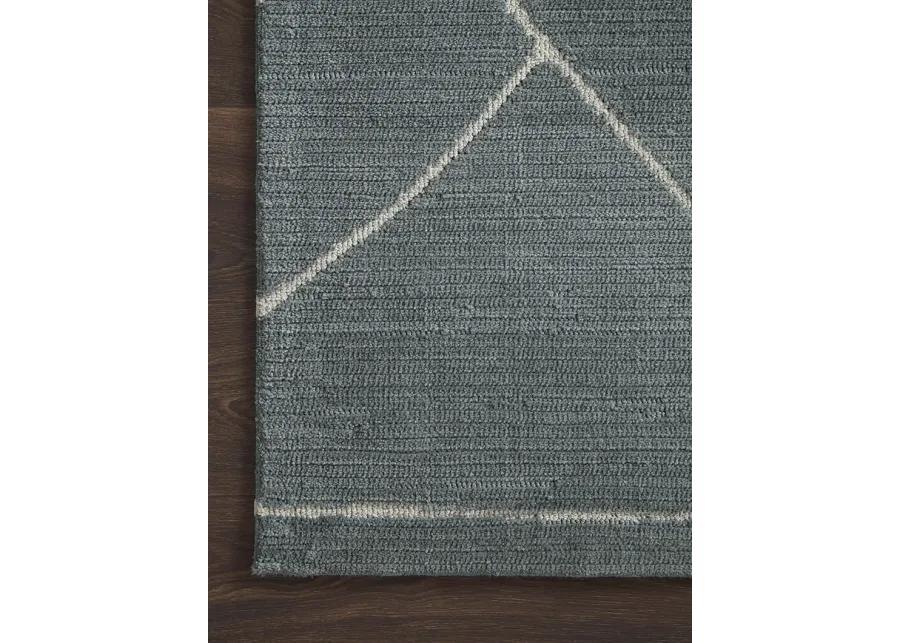 Logan Slate/White 9'3" x 13' Rug