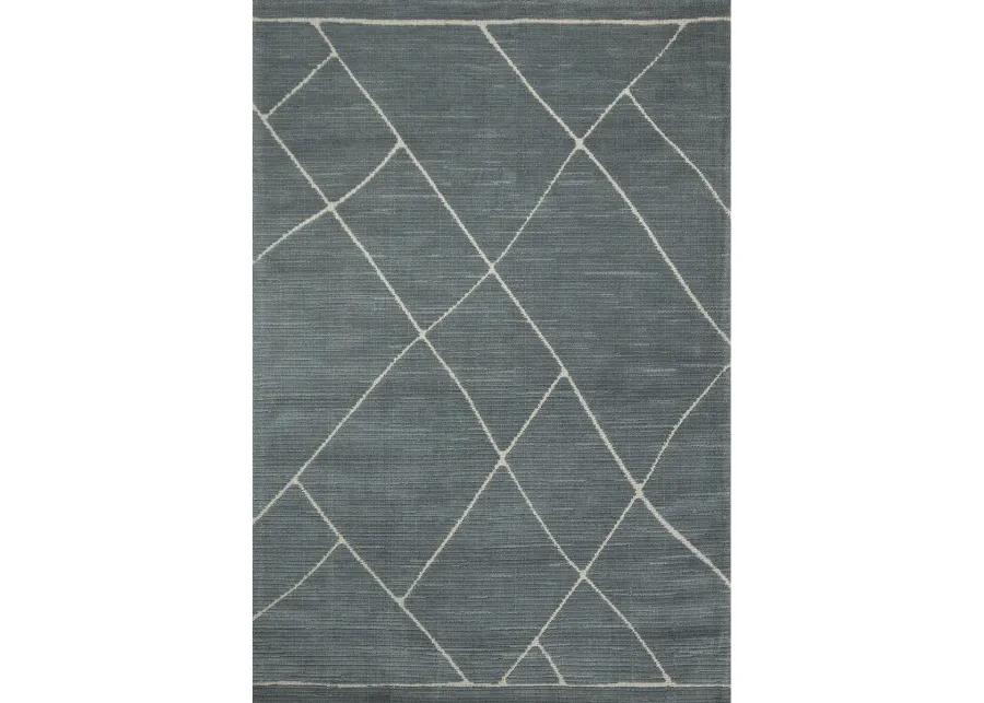 Logan Slate/White 9'3" x 13' Rug