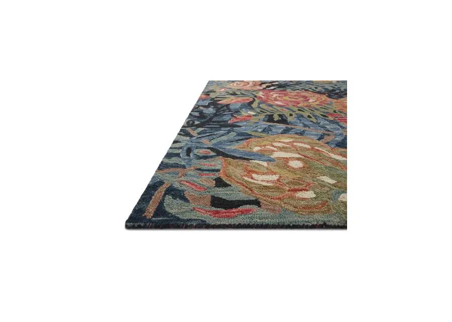 Bella BLM02 Black/Fiesta 8'6" x 11'6" Rug