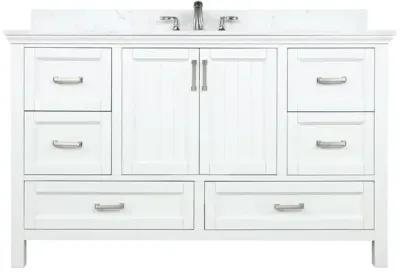 Altair 60 Single Bathroom Vanity Set in White without Mirror