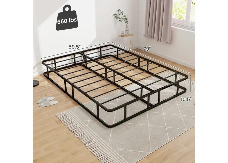 Queen Size Bed Frame with Metal Slat Support