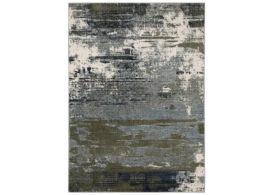 Caravan 3'3" x 5' Blue Rug