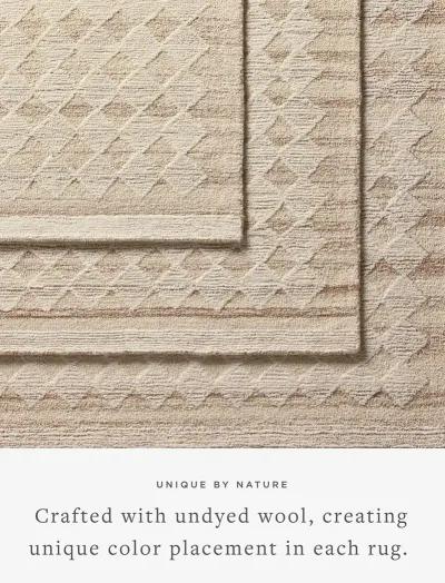 Rae Natural/Ivory 2'6" x 7'6" Runner Rug by Magnolia Home by Joanna Gaines x Loloi