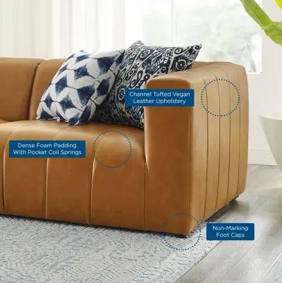 Bartlett Vegan Leather 3-Piece Sofa Brown EEI-4515-TAN