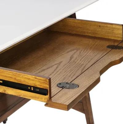 Gracie Mills Hendricks Effortless Elegance Oak Wood Desk