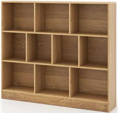 Wooden Toy Storage Organizer with 10 Cubes for Kids