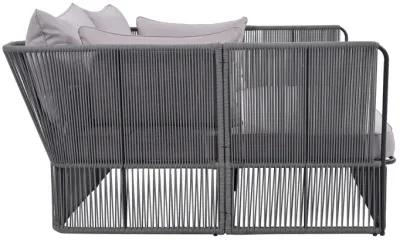 Merax  Outdoor Sunbed and Coffee Table Set Patio  Lounger Loveseat Daybed